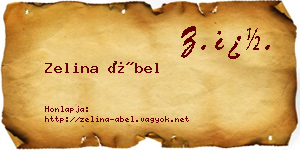 Zelina Ábel névjegykártya